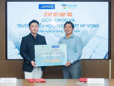 JOMOO hận hạnh tài trợ thiết bị vệ sinh cho 138 phòng trị giá 2 tỷ đồng tại Hope School-Ngôi trường của niềm hy vọng 