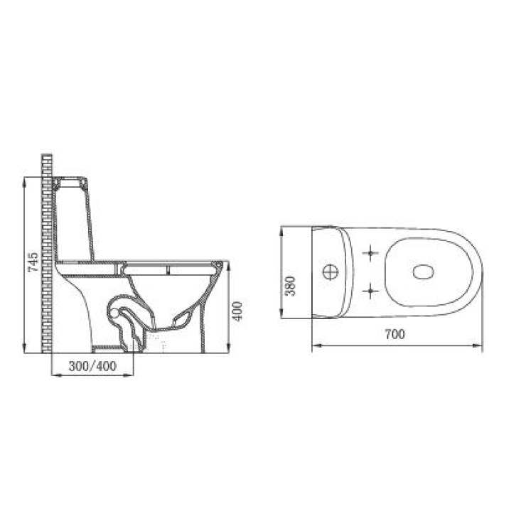 Bàn Cầu Liền Khối JOMOO 11299-2-1/31P-I011