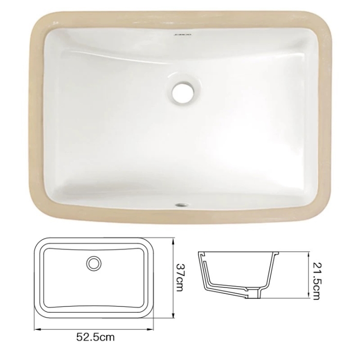 Chậu Lavabo Âm Bàn JOMOO 12145-1/01Z-I011