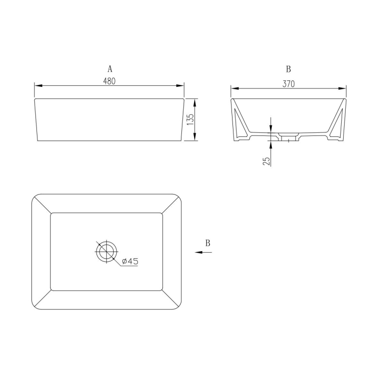 Chậu Lavabo Đặt Bàn JOMOO 12161-1/01P-I011