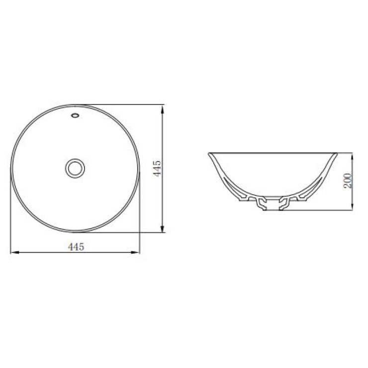 Chậu Lavabo Đặt Bàn JOMOO 12703-1/01P-I011