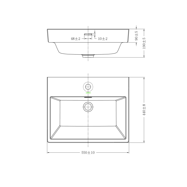 Chậu Lavabo đặt bàn jomoo 12725-1/11K-I011