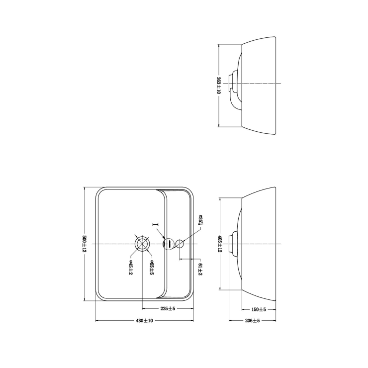 Chậu Lavabo Đặt Bàn JOMOO P12679-1/11Z-1