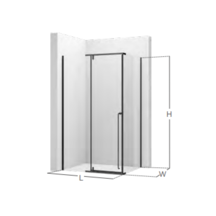 Vách tắm kính cửa mở M6A1810