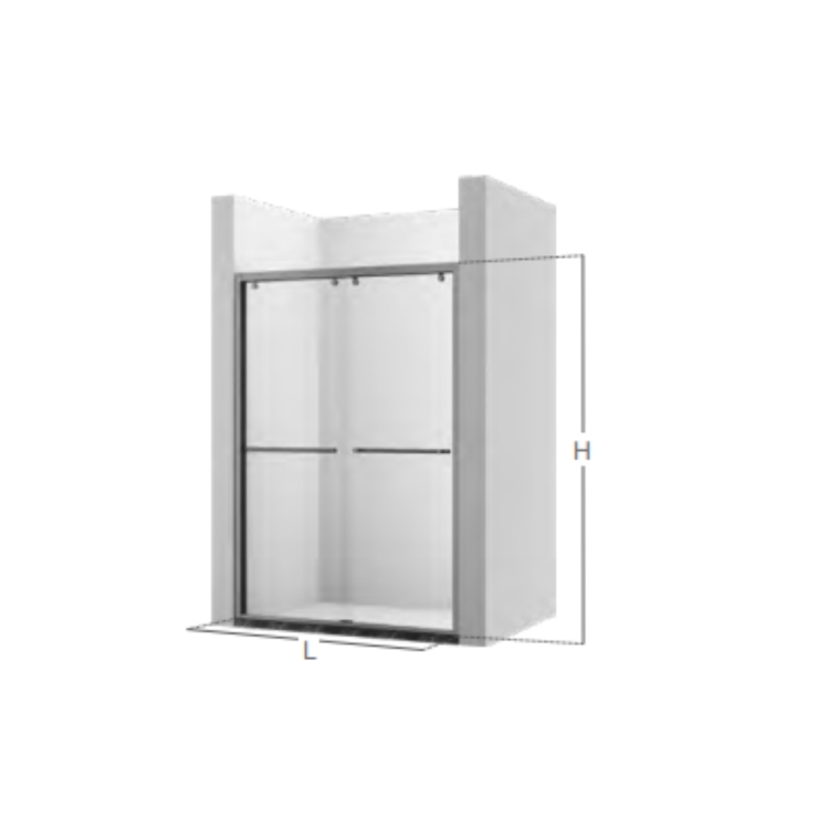 Vách tắm kính cửa trượt M1211S