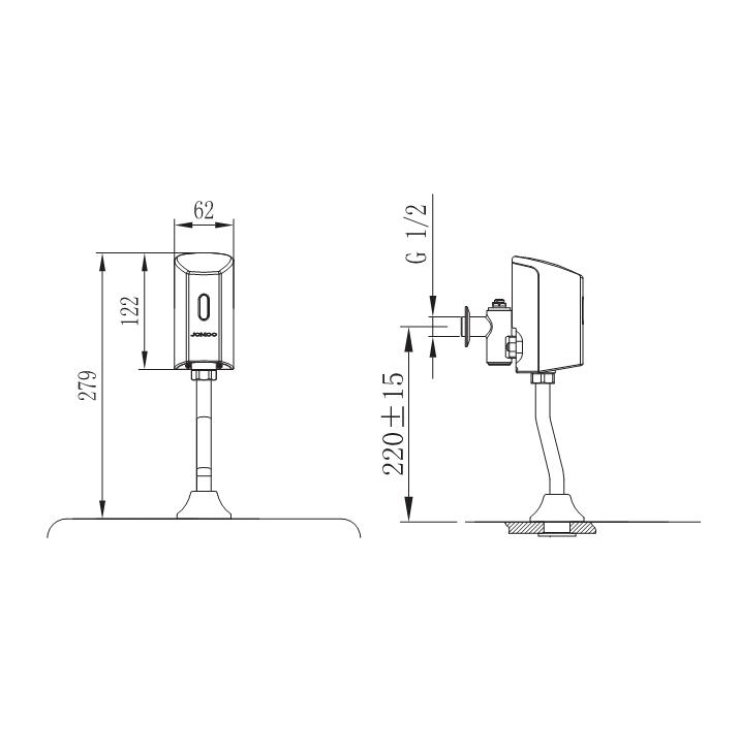 Van Cả Tiểu Nam Cảm Ứng JOMOO 52E2010-12-CJM1